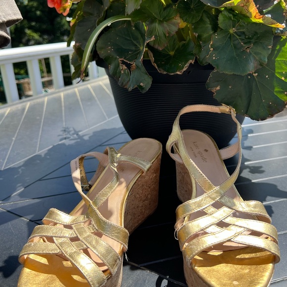 Kate Spade New York cork wedge sandal size 8 - Picture 6 of 10
